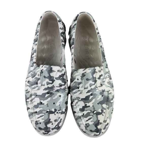 Sperry Men's Authentic Original Grey Camo Float Boat Shoes Sizes 8 - 13 - Picture 7 of 9